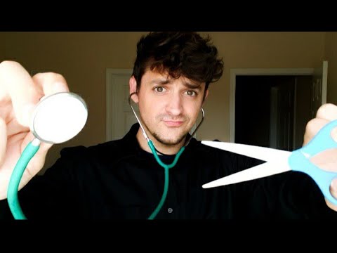 my husband tries ASMR for the first time (unpredictable and random) Doctor Roleplay