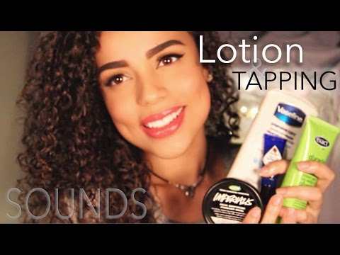 Relaxing ASMR Lotion and Tapping SOUNDS {{ Whispered }}