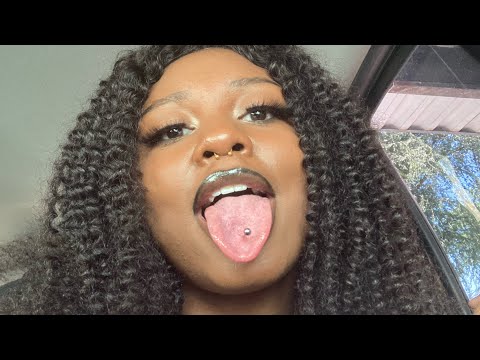 ASMR Spit Painting Slowed Down Mouth Sounds 💦👅💦