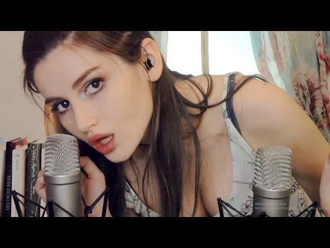 ASMR ♥ KISSING | MOUTH SOUNDS | Brush on MICROPHONE ♥ TAPPING