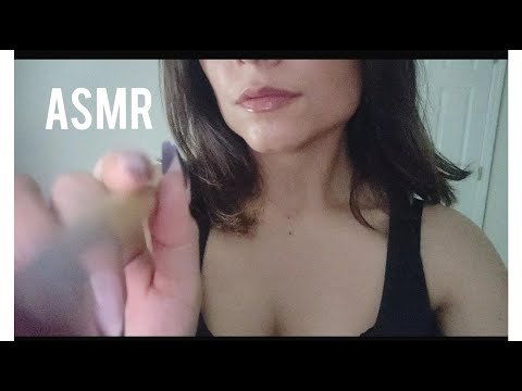 Asmr- Camera touching with different objects (Gloves, brush, nails)