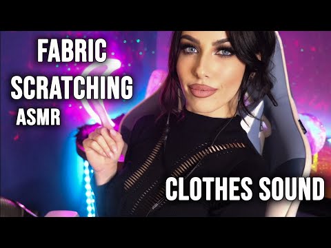 ASMR | Fast & Aggressive Fabric Scratching, Clothes Sound, Ring Sound with Mouth Sounds