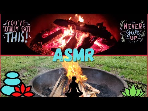 ASMR - Join Me Around the Fire to Burn Away Your Anxiety - Guided Meditation, No Talking After 4 Min