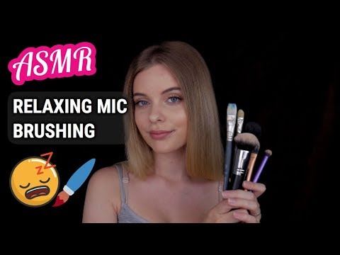 ASMR Sleep Inducing Mic Brushing - With Whispers