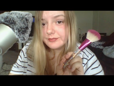 ASMR- Comforting Mouth Sounds, Mic Brushing, Hand Movements, (relax, you're okay)