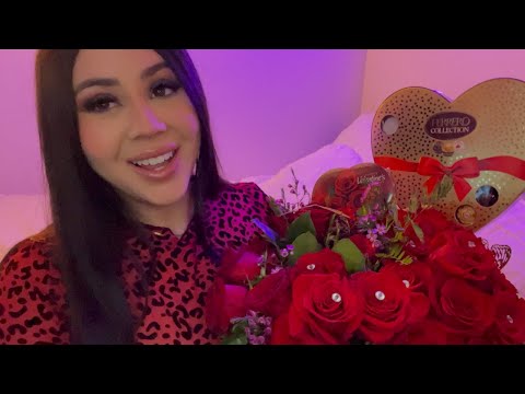 ASMR Valentines GF - Chocolate Trigger Word and Fabric Scratching