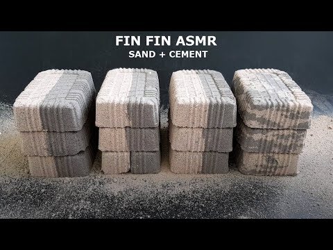 ASMR : Half Sand Half Cement Crumbles + Sand Fall + Sifting (As Request) #157