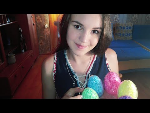 ASMR Playing With FOAM - Six Colored Foam With Real Sticky Sound (ENG, Soft Spoken)