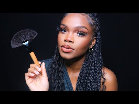 ASMR| Compliments and Face Brushing  (Personal Attention)