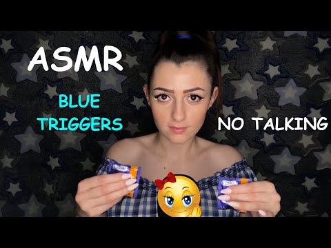 АСМР | Синие триггеры | Без слов | Таппинг | Сон ✨ ASMR | Blue triggers | No talking |Tapping |Sleep