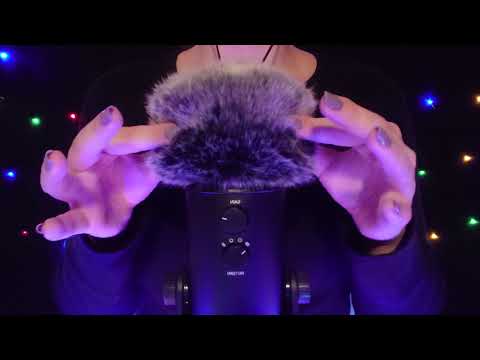 ASMR - Microphone Rubbing & Scratching (With Fluffy Windscreen) [No Talking]