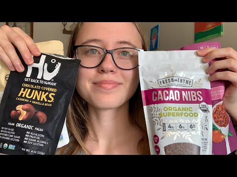 Tracing and Reading From Crinkly Food Packages ASMR