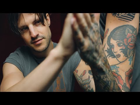 ASMR Tattoo Tracing Tour With Ear to Ear Whispering