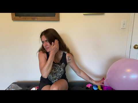 ASMR Balloons Blow with blower to POP
