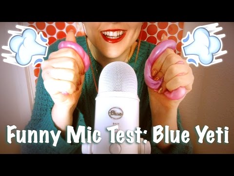 ASMR Mic Test: Blue Yeti 💨 Slime, whispering, tapping, brushing & more
