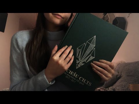ASMR | Tapping & Scratching On Fabric Covered Books ✨| Soft Spoken |