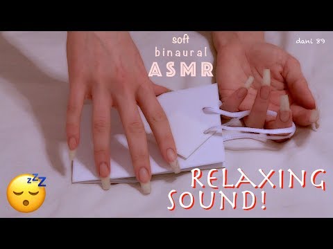 🎧 NEW binaural ASMR ✶ RELAXING SOUND with my long natural nails ❀ 💤 SOFT BLISS ✦