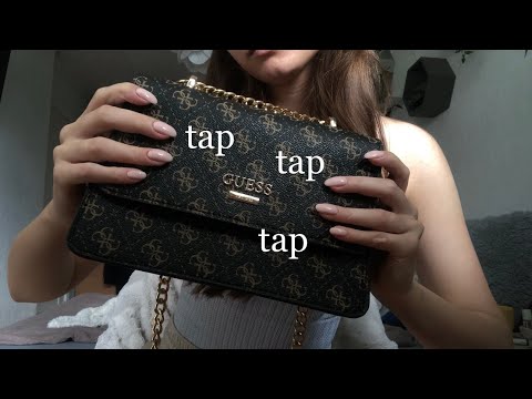 ASMR | Tapping On My Bag | Leather Sounds