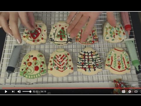 ASMR Soft Spoken ~ Decorating Ugly Christmas Sweater Cookies (Some Crinkling)