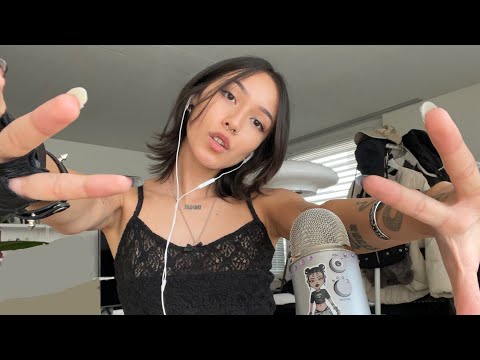 ASMR ☆ fast & aggressive triggers (mic triggers, mouth sounds,..)