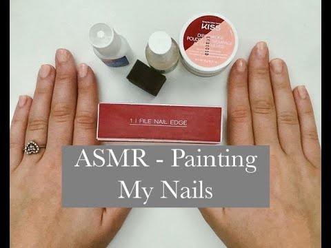 ASMR - Painting My Nails (with Fluttery Fingers)