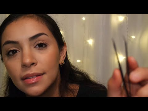 ASMR to relieve your stress | Ear-to-Ear, Whisper, Ear Brushing, Plucking, Fire Crackling