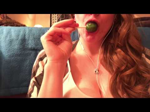 ASMR Eating Show: Green Apple Blowpop (Request)