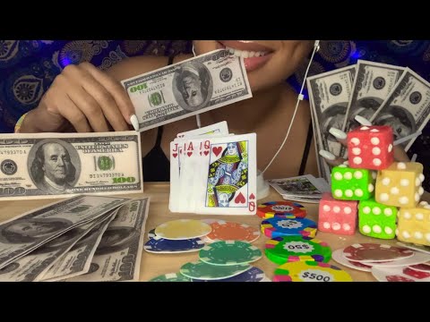 ASMR | Edible Poker, Edible Money 💵 Edible Playing Cards 🃏♣️ Edible Poker Chips, Edible Dice 🎲
