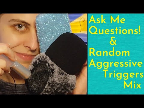 ASMR 5K Q&A Announcement & Whisper Ramble With Aggressive Random Triggers Mix