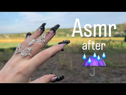 Asmr in VILLAGE after RAIN☔️( Fast but NOT AGGRESIVE triggers ) Sleep and relax with tingly triggers