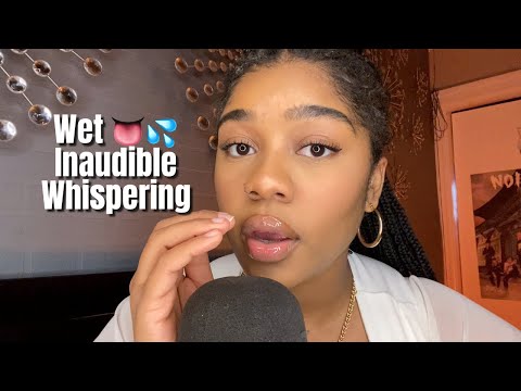ASMR- Cupped Inaudible Whispering 👅 (MOUTH SOUNDS, HAND MOVEMENTS) 😴💓