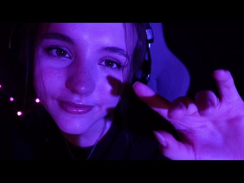 ASMR Close up whispers 💤 Mouth sounds, brushing and visual triggers 💕