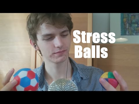 (ASMR) Stress Balls Squeezing - Crinkly Sounds