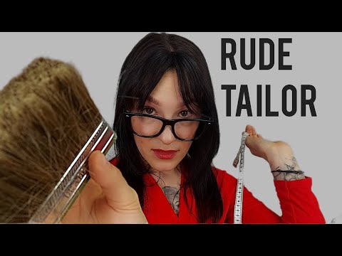 [ASMR] Friendly but rude tailor takes your measurements - Roleplay -              * English*