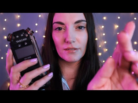 [ASMR] Personal Attention with Tascam Mic | Face Brushing & Repeating Comforting Words