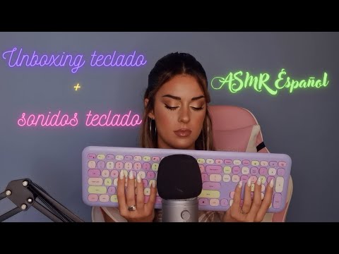 Sonidos con el teclado | UNBOXING teclado | ASMR Español