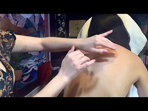 ASMR | Real Person Reiki Massage + Back Tracing + Hair Brushing Sounds + Spa Pampering for Sleep 💫