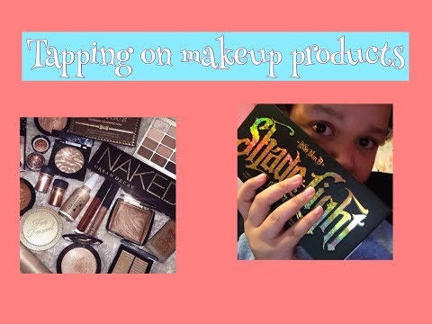 ASMR- tapping on makeup products pt 2