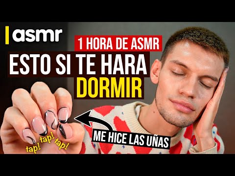 ASMR español el mejor full tapping más GRWM 1 hora de asmr