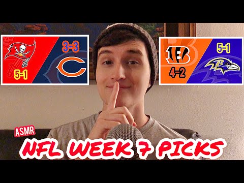 ASMR NFL Picks Week 7 (whispering, ball tapping)