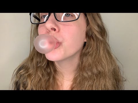 ASMR Bubble Blowing/Gum Chewing | Custom Video