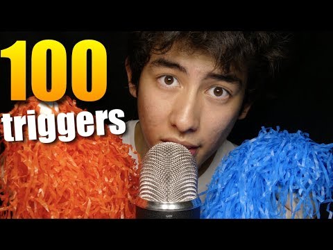 100 ASMR TRIGGERS IN 10 MINUTES CHALLENGE (4K)