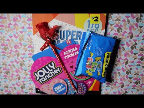 WEDDING DAY WORD SEARCH VALENTINE SCRATCH & SMELL STICKERS ASMR JOLLY RANCHERS EATING SOUNDS