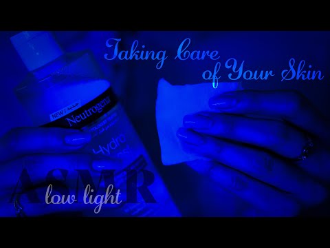 ASMR ~ Taking Care of Your Skin ~ Evening Skincare,  Blue Light, Layered Sounds (no talking) [4K]