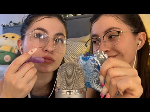 Asmr 100 triggers in 1 minute with my TWIN