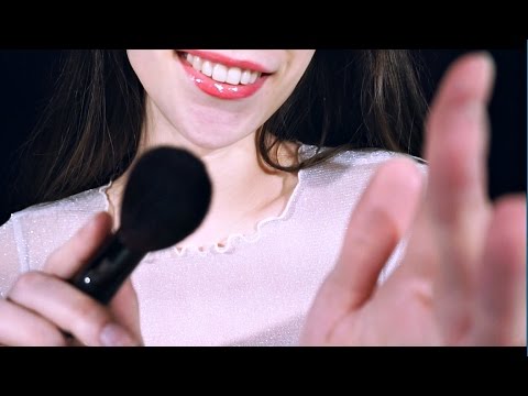 ASMR Ear Brushing, Face Brushing💕 (Mic brushing, lens brushing) 3DIO BINAURAL