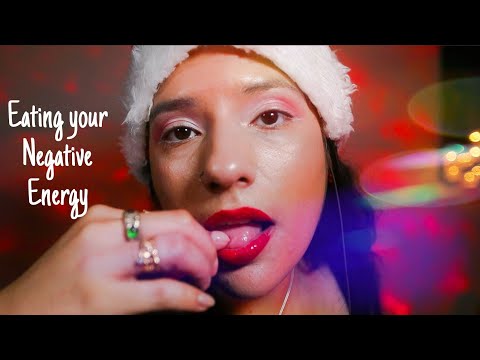 ASMR EATING YOUR NEGATIVE ENERGY - HOLIDAY EDITION