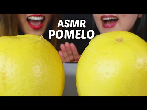 ASMR EATING POMELO (peeling and eating sounds) 포멜로 리얼사운드 먹방 | Kim&Liz ASMR