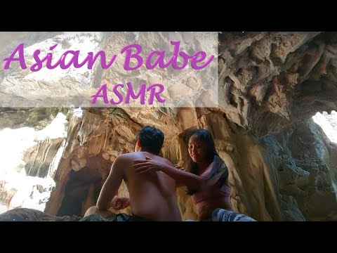 Asian Babe ASMR and Travel will take your breath away!😍(ASMR in a Cave)