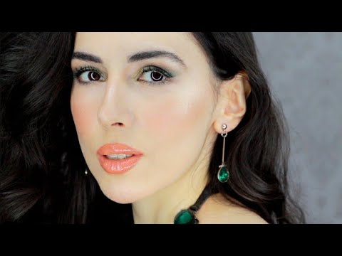 ASMR 🌙 Princess Shaherezade 1001 Nights🌙 ASMR Makeup Tutorial & ASMR Story Telling [Green Eye Makeup